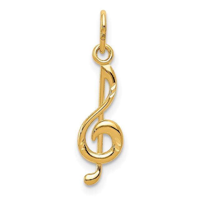 14k Yellow Gold Pendants Style YC1057 - Classique Jewelry Inc.