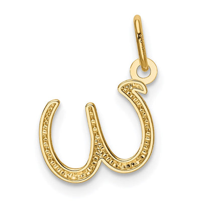 14K Yellow Gold Initial Letter Charm for Personalized Jewelry Accessories