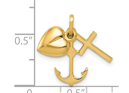 14k Yellow Gold Pendants Style YC1067 - Classique Jewelry Inc.