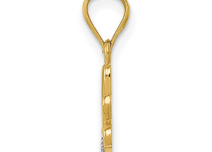 14k Yellow & Rhodium Pendants Style YC1077 - Classique Jewelry Inc.