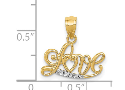 14k Yellow & Rhodium Pendants Style YC1077 - Classique Jewelry Inc.