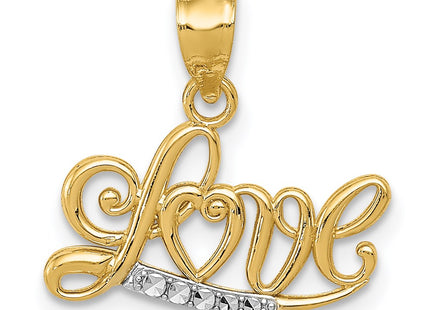 14k Yellow & Rhodium Pendants Style YC1077 - Classique Jewelry Inc.