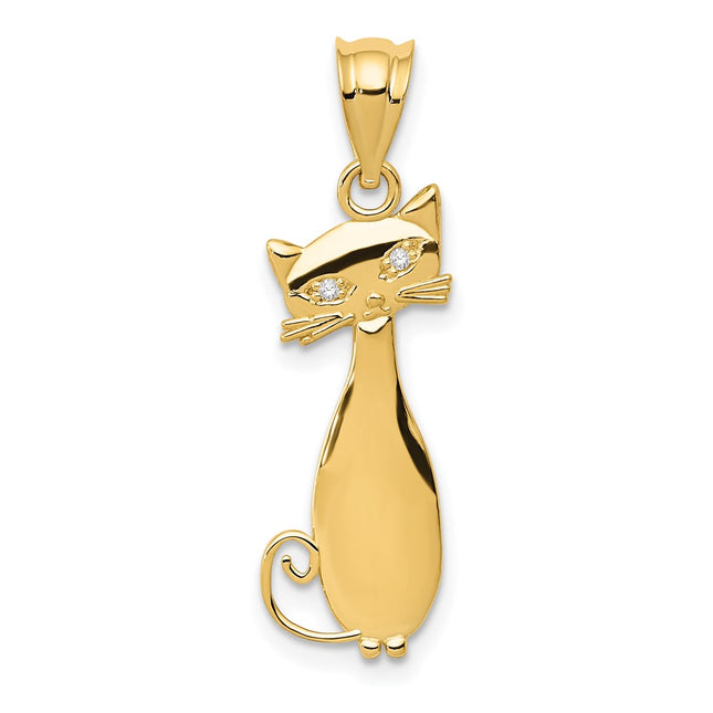 14k Yellow Gold Pendants Style YC1105 - Classique Jewelry Inc.