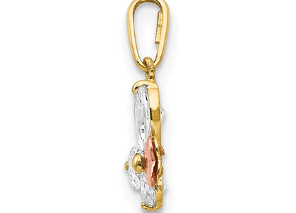14k Two-tone Pendants Style YC1158 - Classique Jewelry Inc.