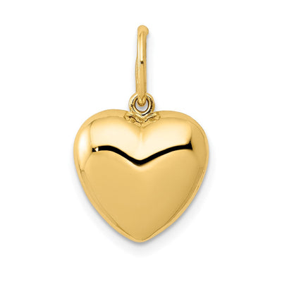 14K gold heart pendant
