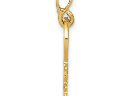 14K Polished Key Charm, 0.00 x 0.00mm