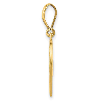 14K Polished Key Charm, 0.00 x 0.00mm