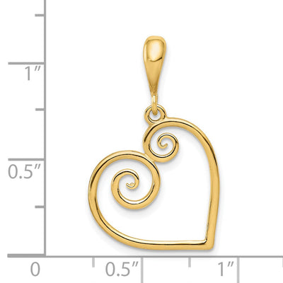 14K Polished Key Charm, 0.00 x 0.00mm