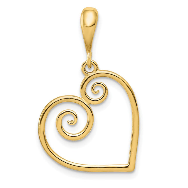 14k Yellow Gold Pendants Style YC1217 - Classique Jewelry Inc.