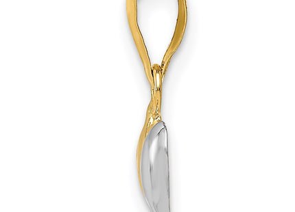 14k Yellow & Rhodium Pendants Style YC1219 - Classique Jewelry Inc.