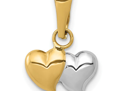 14k Yellow & Rhodium Pendants Style YC1219 - Classique Jewelry Inc.