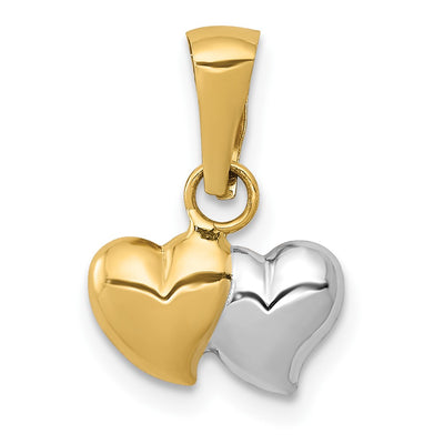 14K gold heart pendant