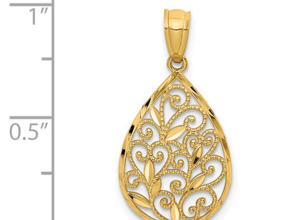 14k Yellow Gold Pendants Style YC1234 - Classique Jewelry Inc.