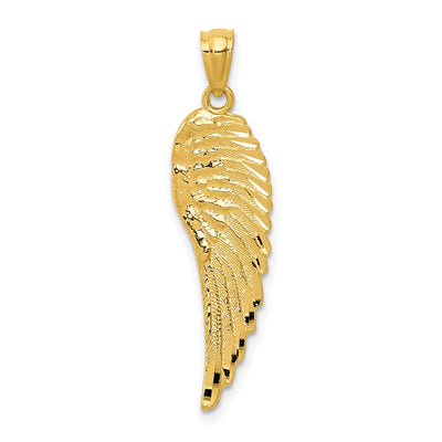 14K gold angel pendant