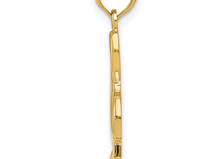 14k Yellow Gold Pendants Style YC1261 - Classique Jewelry Inc.