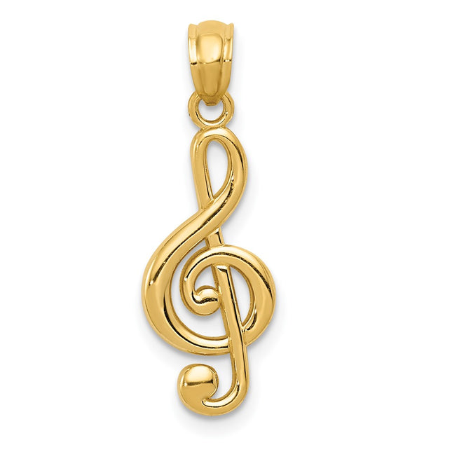 14k Yellow Gold Pendants Style YC1261 - Classique Jewelry Inc.