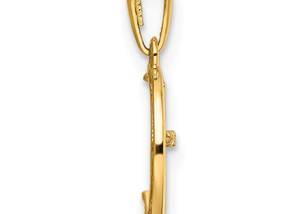 14k Yellow Gold Pendants Style YC1285 - Classique Jewelry Inc.