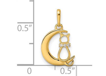 14k Yellow Gold Pendants Style YC1285 - Classique Jewelry Inc.