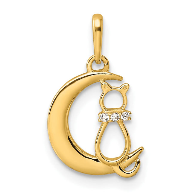 14k Yellow Gold Pendants Style YC1285 - Classique Jewelry Inc.