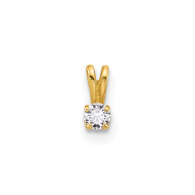 14k Yellow Gold Pendants Style YC1299 - Classique Jewelry Inc.