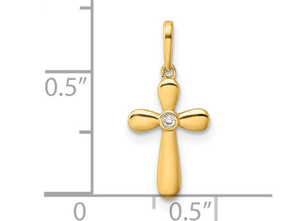 14k Yellow Gold Pendants Style YC1300 - Classique Jewelry Inc.