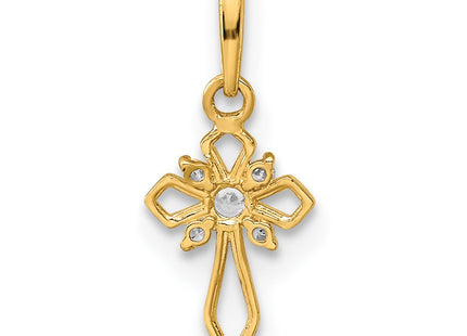 14k Yellow Gold Pendants Style YC1302 - Classique Jewelry Inc.