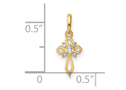 14k Yellow Gold Pendants Style YC1302 - Classique Jewelry Inc.