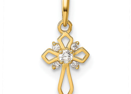 14k Yellow Gold Pendants Style YC1302 - Classique Jewelry Inc.