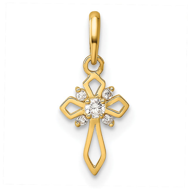 14k Yellow Gold Pendants Style YC1302 - Classique Jewelry Inc.