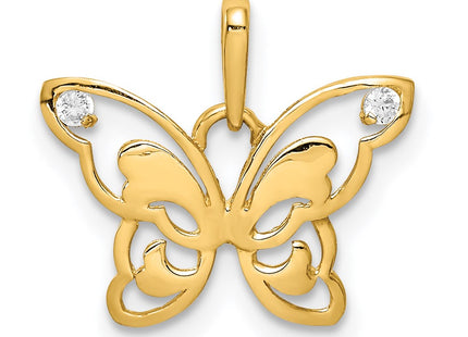 14k Yellow Gold Pendants Style YC1304 - Classique Jewelry Inc.