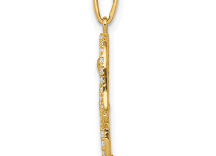 14k Yellow Gold Pendants Style YC1324 - Classique Jewelry Inc.