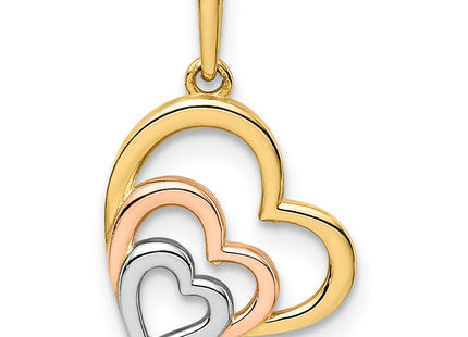 14k Yellow & Rhodium Pendants Style YC1359 - Classique Jewelry Inc.
