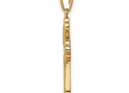 14k Yellow & Rhodium Pendants Style YC1375 - Classique Jewelry Inc.