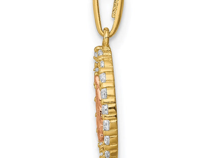 14k Two-tone Pendants Style YC1379 - Classique Jewelry Inc.