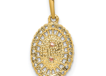 14k Two-tone Pendants Style YC1379 - Classique Jewelry Inc.