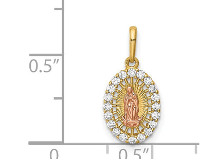 14k Two-tone Pendants Style YC1379 - Classique Jewelry Inc.