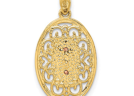 14k Two-tone Pendants Style YC1381 - Classique Jewelry Inc.