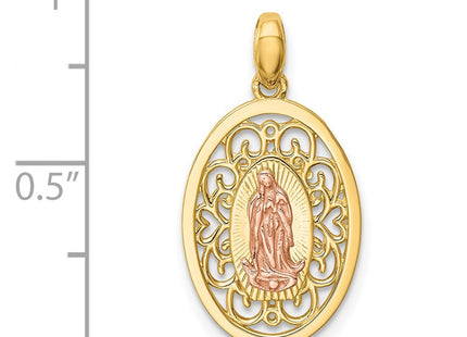 14k Two-tone Pendants Style YC1381 - Classique Jewelry Inc.