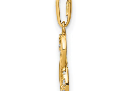 14k Yellow Gold Pendants Style YC1390 - Classique Jewelry Inc.
