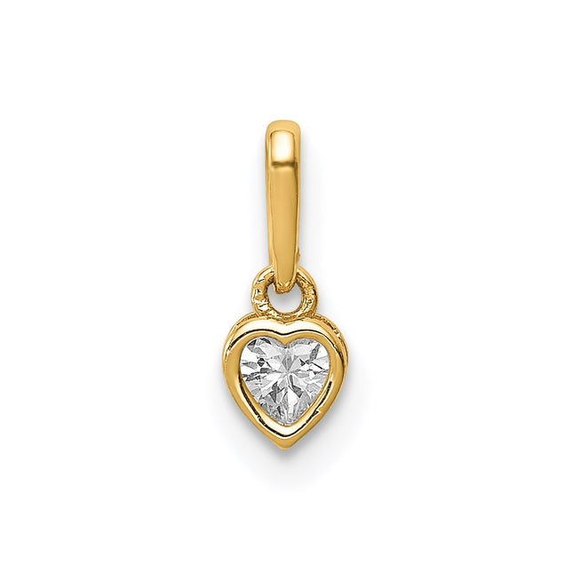 14k Yellow Gold Pendants Style YC1392 - Classique Jewelry Inc.