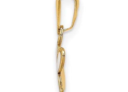 14k Yellow Gold Pendants Style YC1406 - Classique Jewelry Inc.