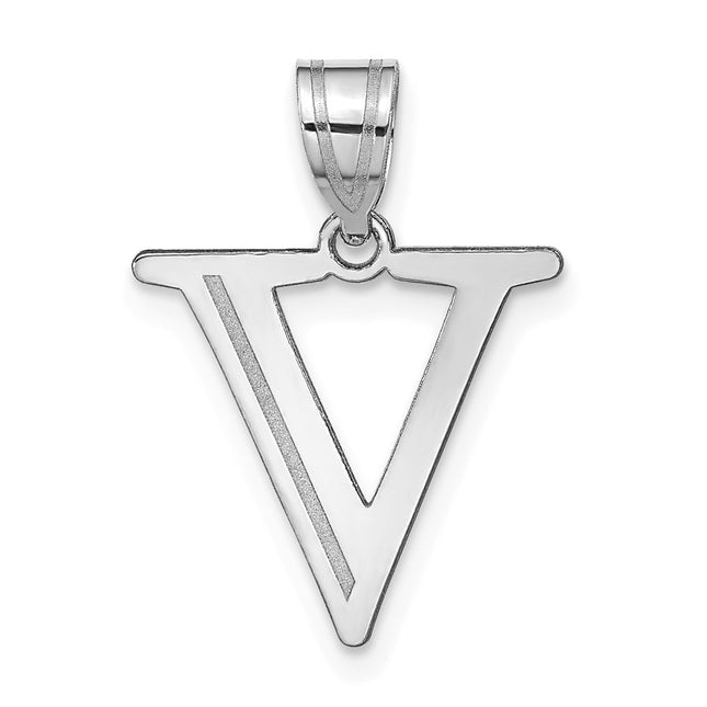 14k White Gold Pendants Style YC1437WV - Classique Jewelry Inc.