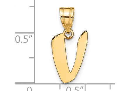14k Yellow Gold Pendants Style YC1438V - Classique Jewelry Inc.