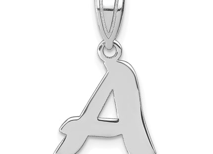 14kw Polished Script Letter Initial Pendant