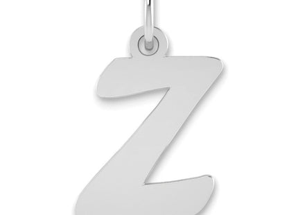 14kw Polished Script Letter Initial Pendant
