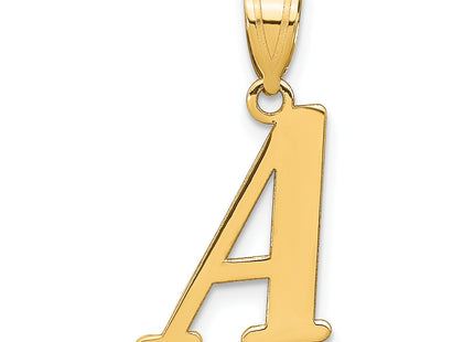 14k Polished Letter Initial Pendant