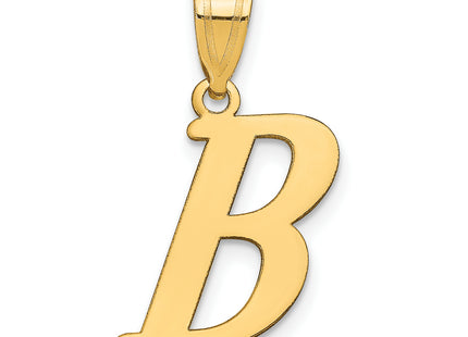 14k Polished Letter Initial Pendant
