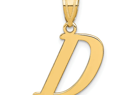 14k Polished Letter Initial Pendant