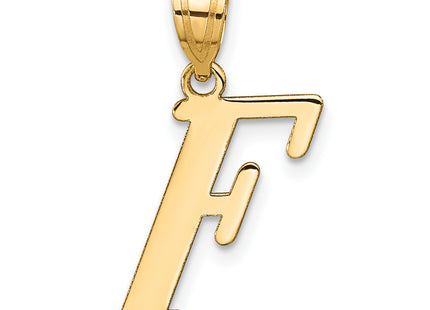 14k Polished Letter Initial Pendant