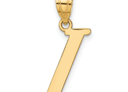 14k Polished Letter Initial Pendant